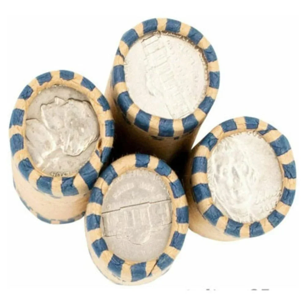 36 ROLLS PREFORMED NICKELS COIN WRAPPERS TUBES 5 CENTS (Holds $2 Each) (1 Pack)